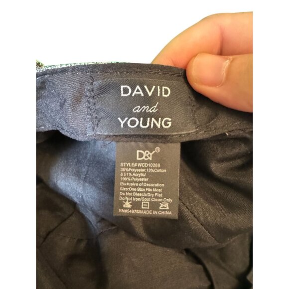 David & Young Newsboy Cap With Bow Accent Cotton/Polyester Blend - Picture 3 of 6